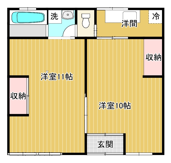 岩本アパート1階