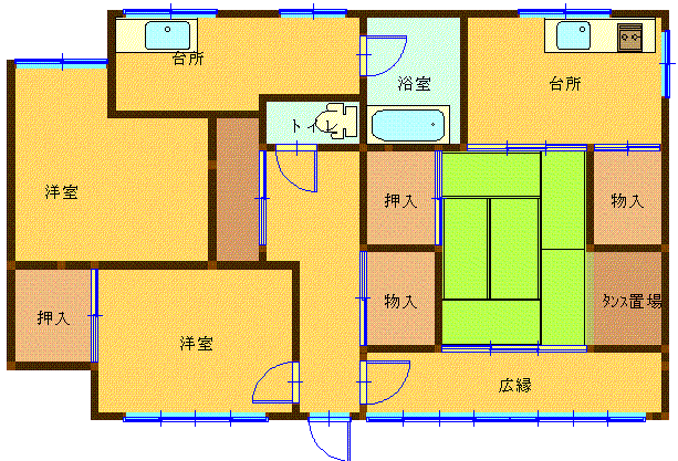岩本貸家　2階右側