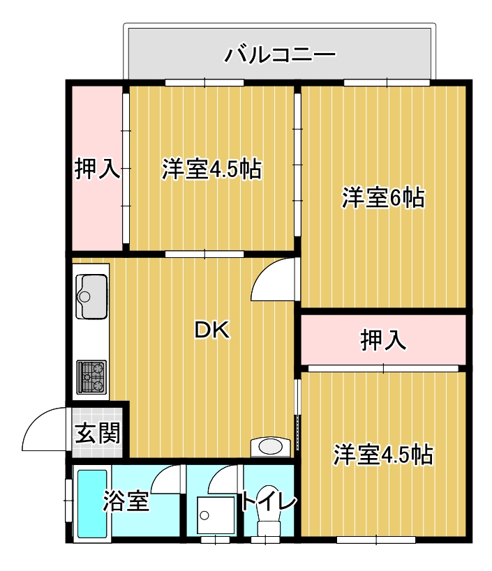 坂梨ハイツ　302号室